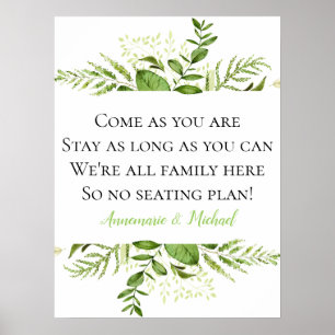 Wildwoods Botanische stoffen Geen seatingplan Bind Poster