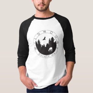 Wildwoods Logo Mannen 3/4 Sleeve T T-shirt