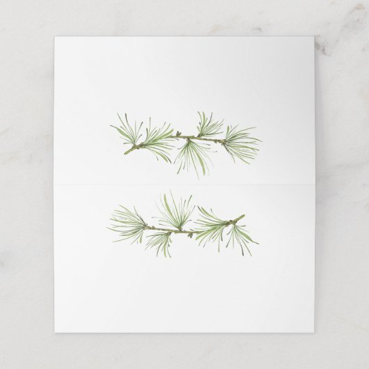 Wildwoods Pine Branch Rustiek groen (Buitenkant ongevouwen)