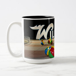 Wildwood's Sign on the Boardwalk in Wildwood NJ Tweekleurige Koffiemok