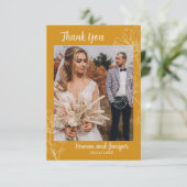 Wildy Yours Rustic Boho Wedding Dank je wel kaart (Staand voorkant)