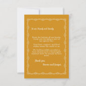 Wildy Yours Rustic Boho Wedding Dank je wel kaart (Achterkant)