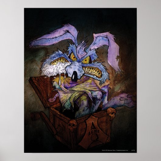 Wile E Coyote A Loony in Box Poster (Voorkant)