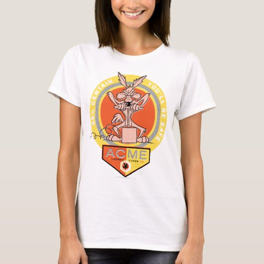 WILE E. COYOTE™ Acme - 68% zeker dat je veilig ben T-shirt (Voorkant)