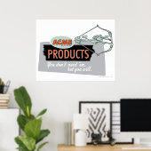 Wile E Coyote Acme Producten 9 Poster (Thuiskantoor)
