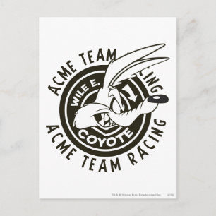 WILE E. COYOTE™ Acme Team Racing B/W Briefkaart