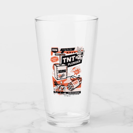 WILE E. COYOTE™ | ACME TNT Dynamite Plunger Glas (Voorkant)