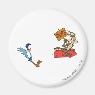 Wile E Coyote and ROAD RUNNER™ Acme Products 5 2 Magneet