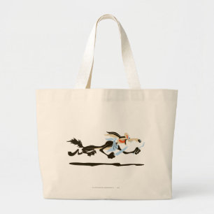 WILE E. COYOTE™ Chasing diner Grote Tote Bag