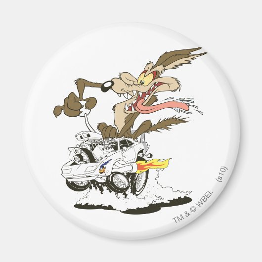 Wile E. Coyote Crazy Glance Magneet (Voorkant)