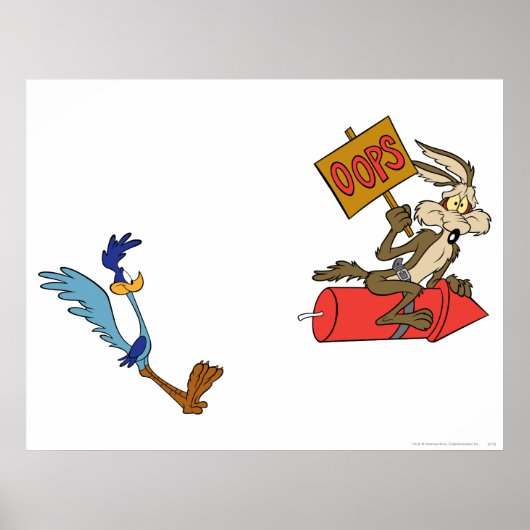 WILE E. COYOTE™ en ROAD RUNNER™ ACME Rocket Poster (Voorkant)