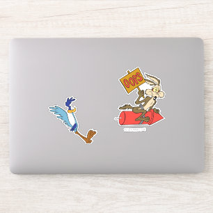 WILE E. COYOTE™ en ROAD RUNNER™ ACME Rocket Sticker