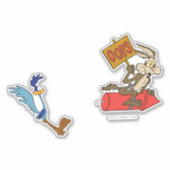 WILE E. COYOTE™ en ROAD RUNNER™ ACME Rocket Sticker (Voorkant)