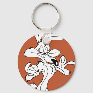 Wile E. Coyote er tevreden uitziend Sleutelhanger