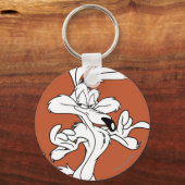 Wile E. Coyote er tevreden uitziend Sleutelhanger (Voorkant)