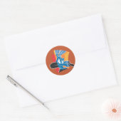 WILE E. COYOTE™ Expressive 22 Ronde Sticker (Envelop)