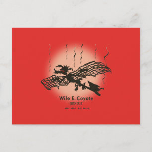 WILE E. COYOTE™   Genius - met braindrain Briefkaart
