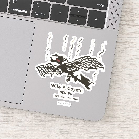 WILE E. COYOTE™ | Genius - met braindrain Sticker (Detail)