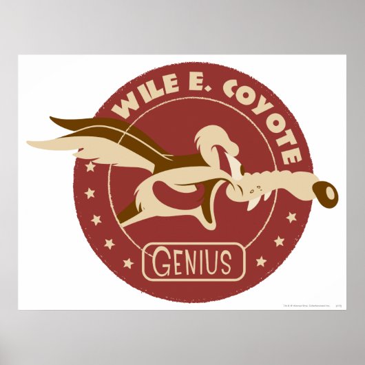 Wile E. Coyote Genius Poster (Voorkant)