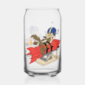 WILE E. COYOTE™ lanceert rode raket Blikvorm Glas (Achterkant)