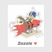 WILE E. COYOTE™ lanceert rode raket Sticker (Vel)