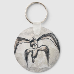 Wile E Coyote neer op zijn lul Sleutelhanger