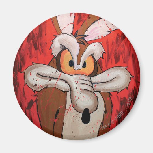 Wile E Coyote Red Fury Magneet (Voorkant)