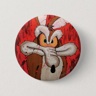 WILE E. COYOTE™ Rode Furie Ronde Button 5,7 Cm
