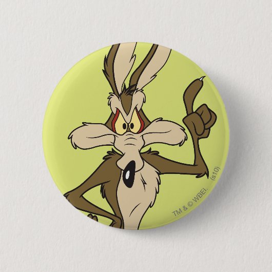Wile E. Coyote Standing Tall Ronde Button 5,7 Cm (Voorkant)