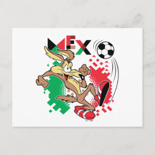 WILE E. COYOTE™ Team Mexico Voetbal Grafisch Briefkaart