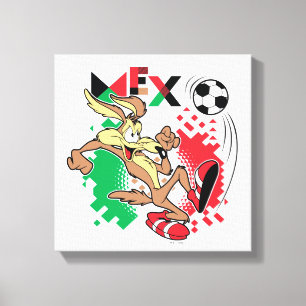 WILE E. COYOTE™ Team Mexico Voetbal Grafisch Canvas Afdruk