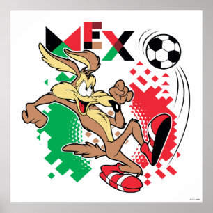 WILE E. COYOTE™ Team Mexico Voetbal Grafisch Poster