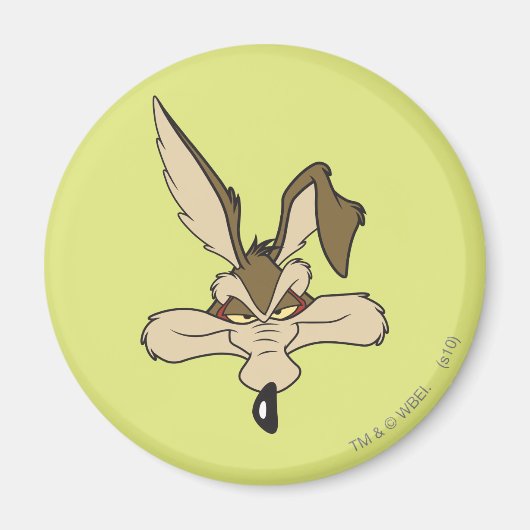 Wile E. Coyote Tevreden Kopschot Magneet (Voorkant)
