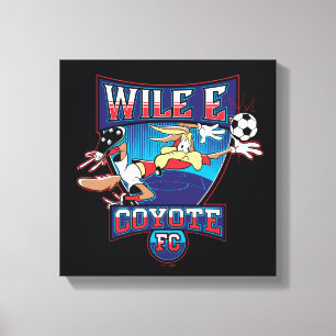 WILE E. COYOTE™ Voetbalclub Badge Canvas Afdruk
