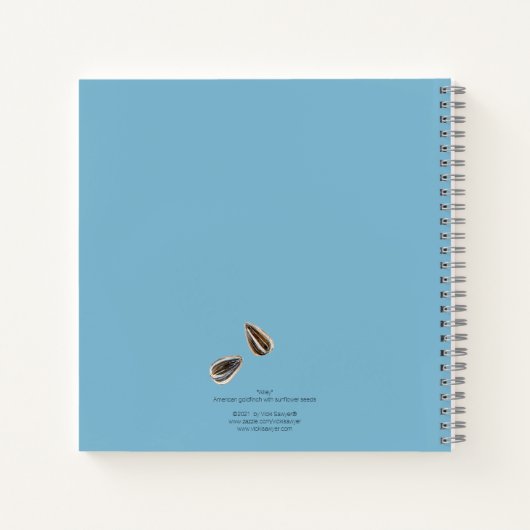 Wiley de goudfinch notebook notitieboek (Achterkant)