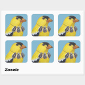 Wiley, les stickers goldfinch (Feuille)