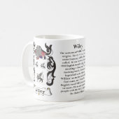 Wiley, l'origine et signification sur une tasse (Devant gauche)