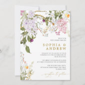 Wilflower Wedding Kaart (Voorkant)