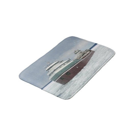 Wilfred Sykes in ijsbadmat Badmat (Gekanteld)