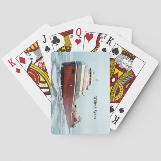 Wilfred Sykes speelkaarten van 50 jaar (Achterkant)