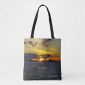 Wilfred Sykes Sunset over de canvas tas (Voorkant)