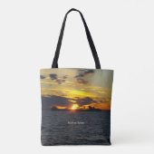 Wilfred Sykes Sunset over de canvas tas (Achterkant)
