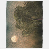 Wilg bij zonsondergang fleece deken (Voorkant)