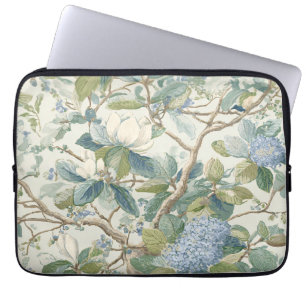 Wilg Little Magnolia Behang Bloemig Kust Laptop Sleeve