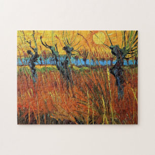 Wilgen bij zonsondergang,Vincent van Gogh Legpuzzel