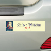 Wilhelm 2012 Bumpersticker (Op auto)