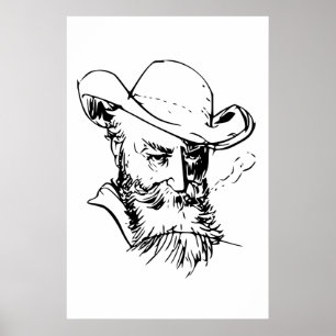 Wilhelm Busch Self Portret Poster