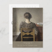 Wilhelm Hammershøi Rest CC0692 Briefkaart (Voorkant / Achterkant)