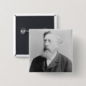 Wilhelm Liebknecht Vierkante Button 5,1 Cm (Voorkant /achterkant)