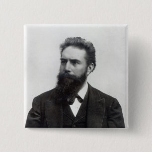 Wilhelm Rontgen Vierkante Button 5,1 Cm